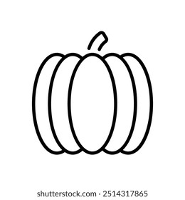 Icono de calabaza Vector Ilustración de stock