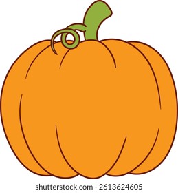 Pumpkin Icon. Vegetable pumpkin illustration