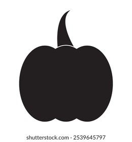 Icono de calabaza. Icono vegetal sobre fondo blanco. Ilustración vectorial.