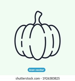 pumpkin icon. pumpkin vegetable symbol template for graphic and web design collection logo vector illustration