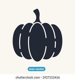 icono de calabaza. plantilla de símbolo vegetal de calabaza para colección de diseño gráfico y web ilustración vectorial