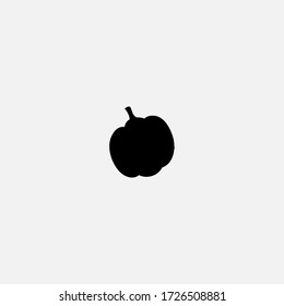 pumpkin icon.pumpkin vector on gray background