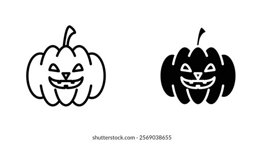 Pumpkin icons vector graphic pack