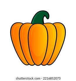 Pumpkin illustration. Design elements with a Halloween theme. Vector editable