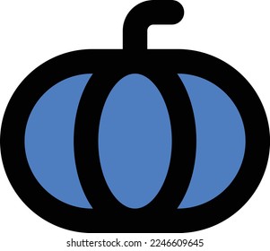 pumpkin illustration with flat style