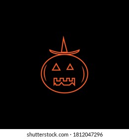 ilustración de calabaza para icono vectorial de halloween eps 10