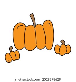 Ilustración de calabaza dibujando a mano Vector de Descarga libre 