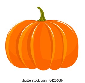 Pumpkin illustration isolated over white