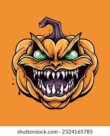Pumpkin illustration whimsical charming design capturing essence of autumn, harvest, and Halloween