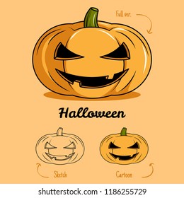 Pumpkin Isolated for Halloween