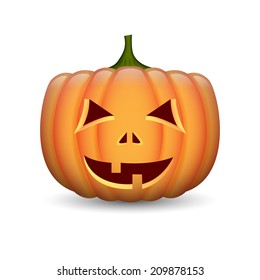 Pumpkin isolated on white. EPS10 vector