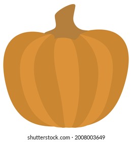 Calabaza Isolación de ilustración vectorial Gourd por el Día de Acción de Gracias o diseño de Halloween