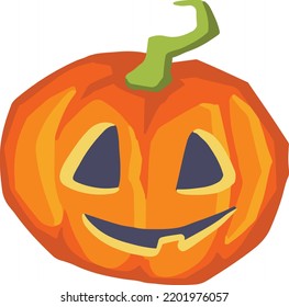 Pumpkin, jack o lantern for halloween or horror movie