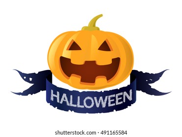 pumpkin jack o lantern, vector