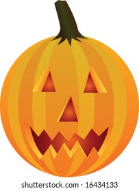 Pumpkin Jack-O-Lantern Vector