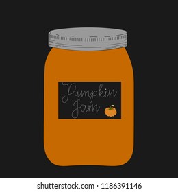 pumpkin jam. jam in jar