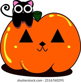 Pumpkin Jelly with Black Cat
