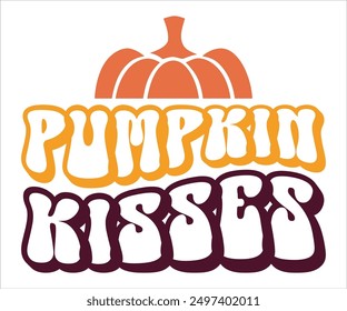 Pumpkin Kisses Retro Svg,Says Svg,Funny Svg,Pumpkin Svg,Fall Svg,Autumn Svg,Fall Quotes Svg,Spice Baby Svg,Pumpkin Season Svg,Cut File,Silhouette