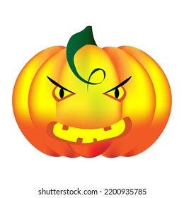 Pumpkin lantern for halloween. Vector character
