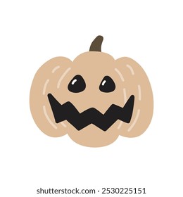 Pumpkin lantern icon isolated on white background. Vector illustration