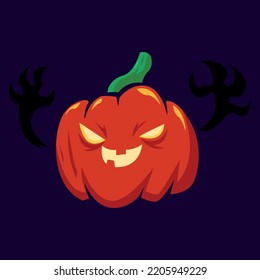 pumpkin lantern icon modren design 