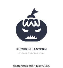 pumpkin lantern icon on white background. Simple element illustration from Halloween concept. pumpkin lantern icon symbol design.