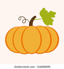 pumpkin and leaves