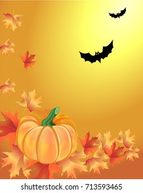 Pumpkin, leaves