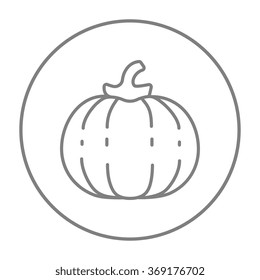 Pumpkin line icon.