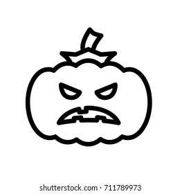 pumpkin line icon