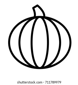 pumpkin line icon