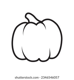 pumpkin line icon design vector template