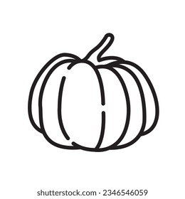 pumpkin line icon design vector template