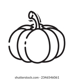 pumpkin line icon design vector template