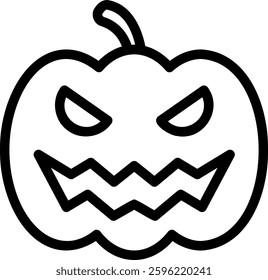 pumpkin line icon illustration vector