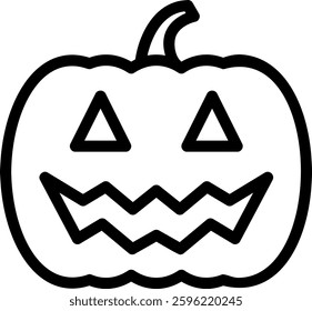 pumpkin line icon illustration vector