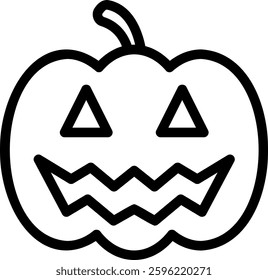 pumpkin line icon illustration vector
