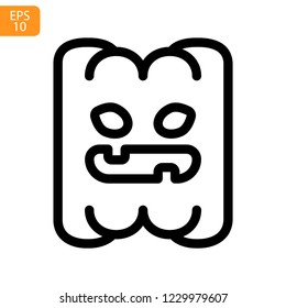 Pumpkin line icon, outline vector sign, linear style isolated on white. Halloween holiday symbol, logo illustration. Editable stroke