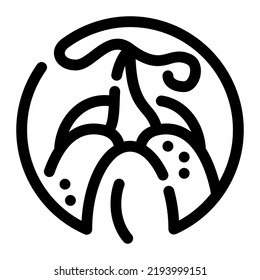 Pumpkin Line icon vector design and illustration template