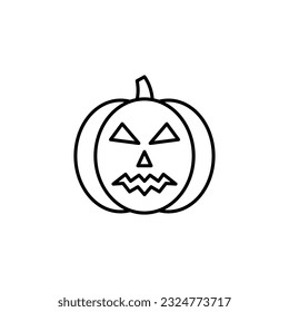 Pumpkin line icon vector design