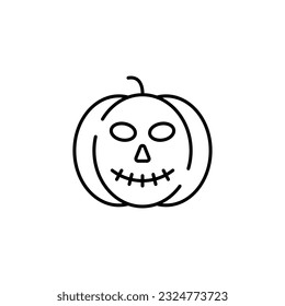 Pumpkin line icon vector design