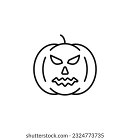 Diseño vectorial de icono de línea de calabaza