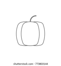 Pumpkin line icon. Web element. Premium quality graphic design. Signs symbols collection, simple icon for websites, web design, mobile app, info graphics on white background