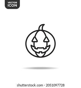 pumpkin line icons, high quality icons suitable for Halloween graphic assets, web designs, apps, software, print media, etc. EPS 10 vector icon on a white background.