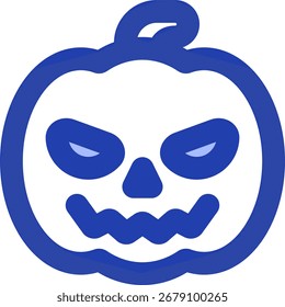 Diseño de icono de estilo de línea de calabaza