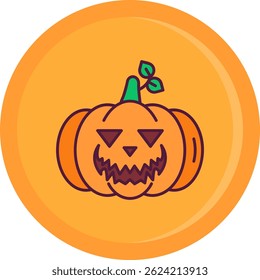 Pumpkin Line vector Icon Design