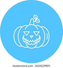 Línea de calabaza Vector Icon Design