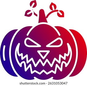 Línea de calabaza Vector Icon Design