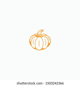 Pumpkin Logo Icon Design Template flat Vector