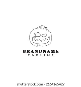 Kürbis-Logo-Design-Vorlage Moderne Vektorgrafik